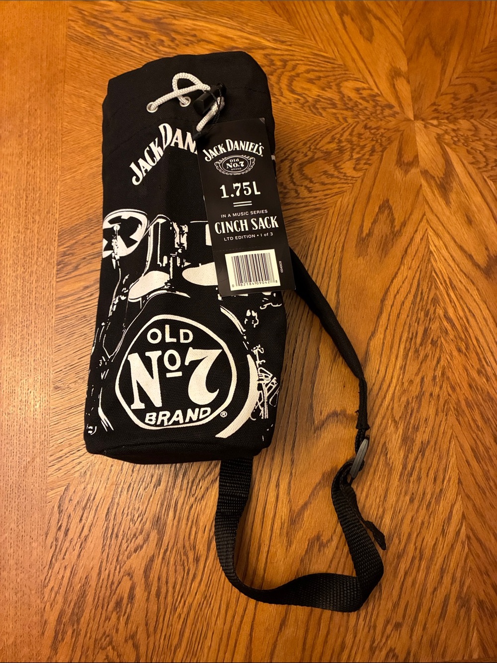 Jack Daniels Cinch Sack 1.75L Bottle Holder Music Series Drum Kit, 1st of 3